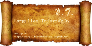 Margulies Trisztán névjegykártya